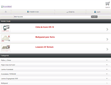 Tablet Screenshot of aceromart.com